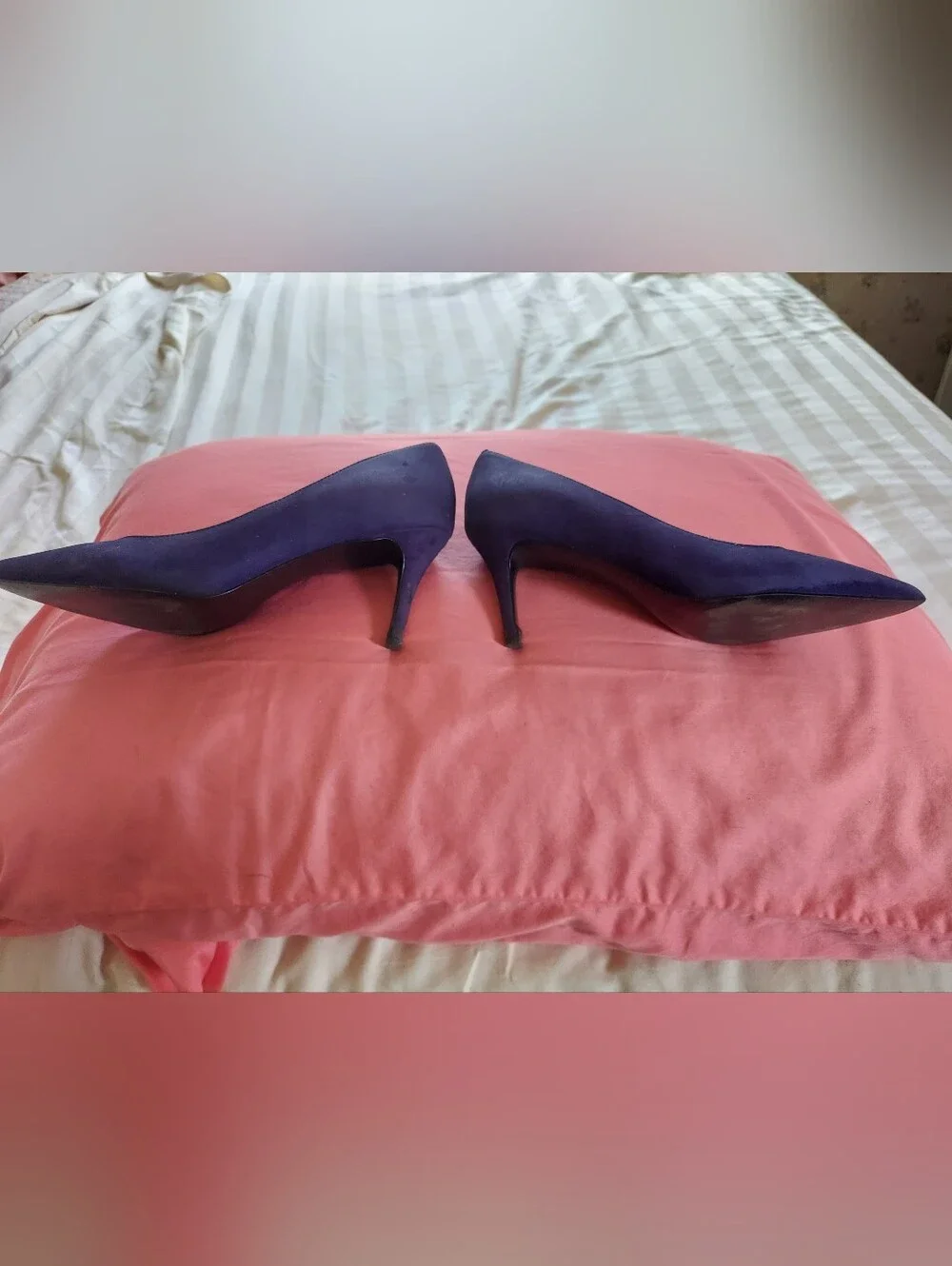 Banana Republic Hello Sole Mate Blue Suede Heels